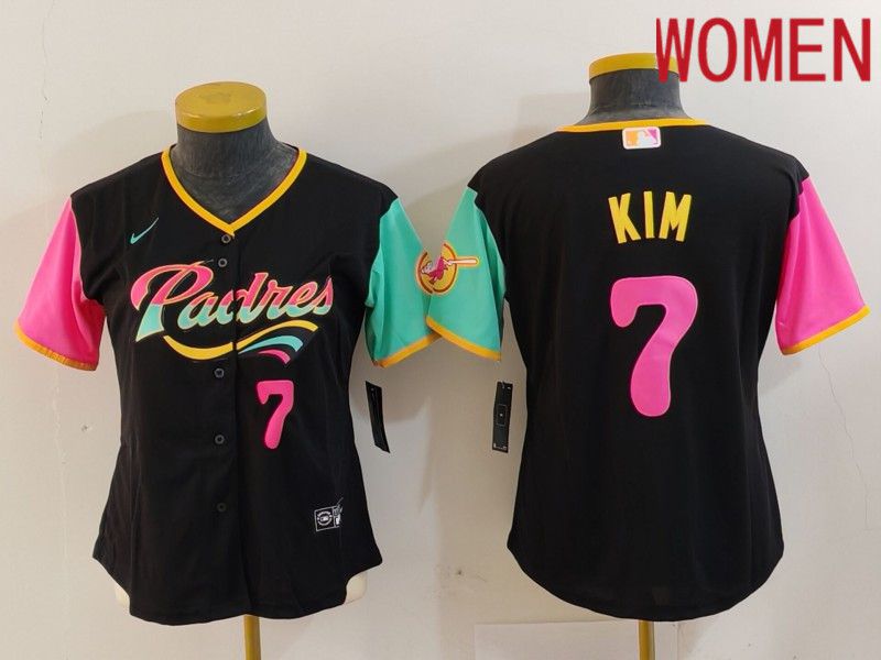 Women San Diego Padres #7 Kim Black City Edition 2024 Nike MLB Jersey style 11->->Women Jersey